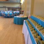 Taco bar awaits the guests